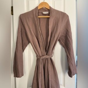 Parachute Mauve Cotton Gauze Robe